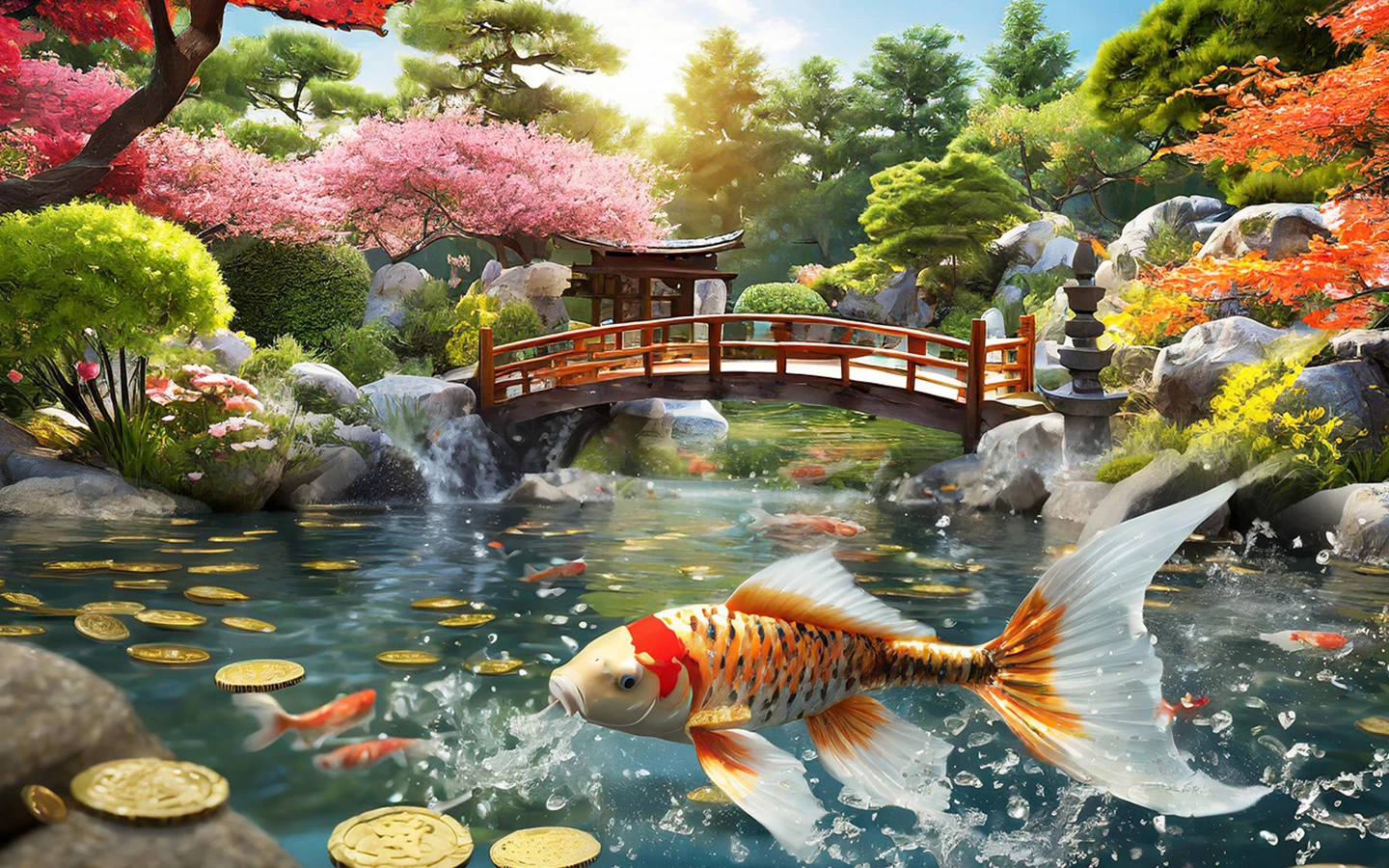 Golden Koi Pull Tab